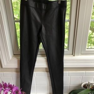 Faux leather leggings